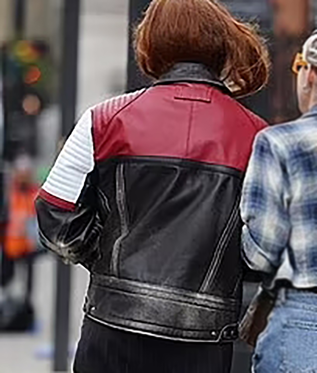 Sophie Turner Biker Leather Jacket (4)