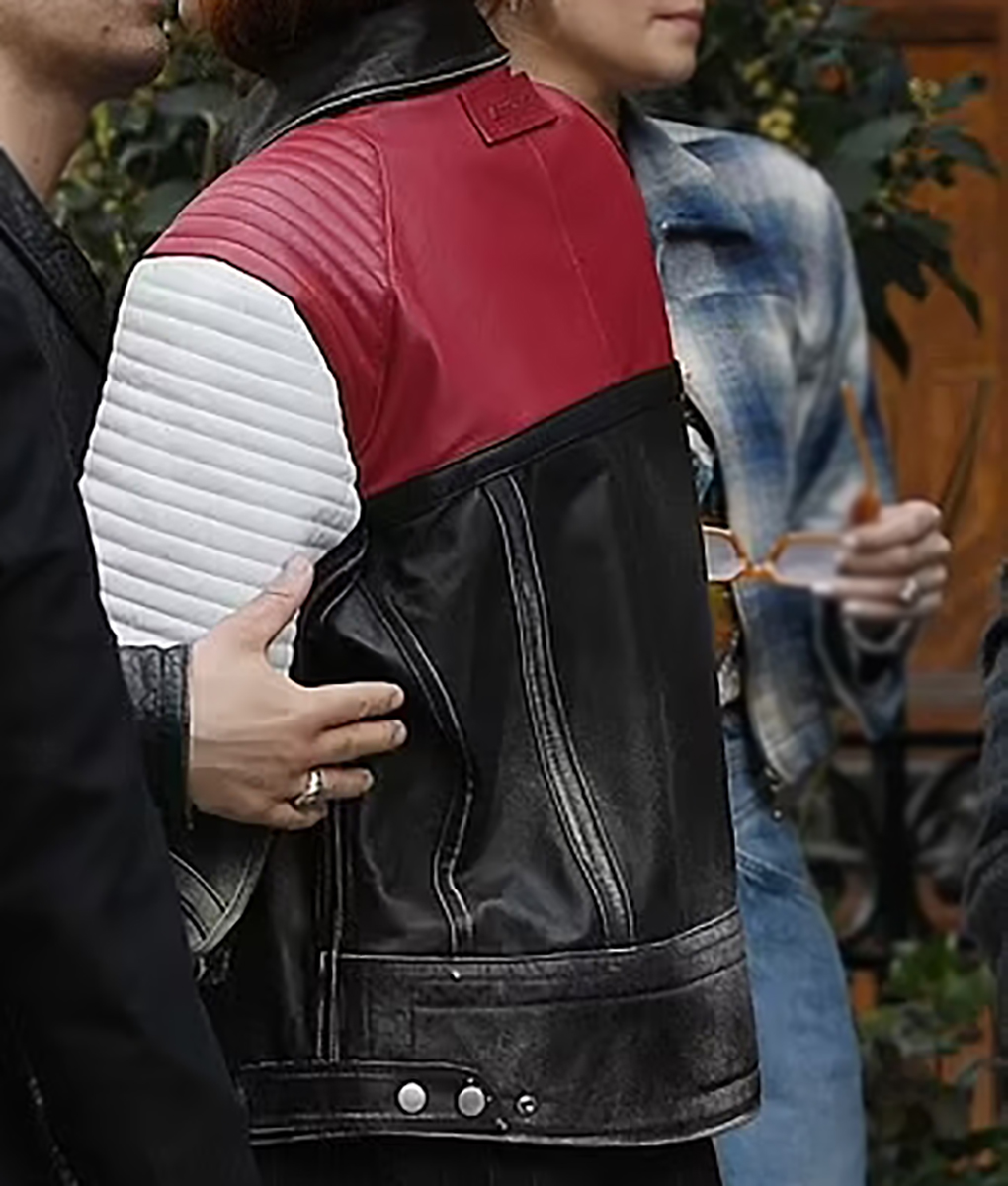 Sophie Turner Biker Leather Jacket (5)