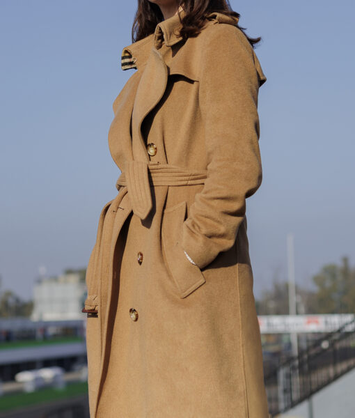 Susie Glass The Gentlemen Kaya Scodelario Brown Trench Coat