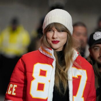 Taylor Swift Kelce 87 Red Puffer Jacket-2