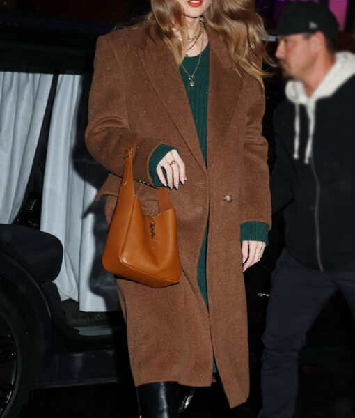 Taylor Swift NYC Electric Lady Studios Brown Coat-4