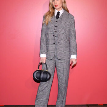 Brie Larson Houndstooth Pattern Suit-4