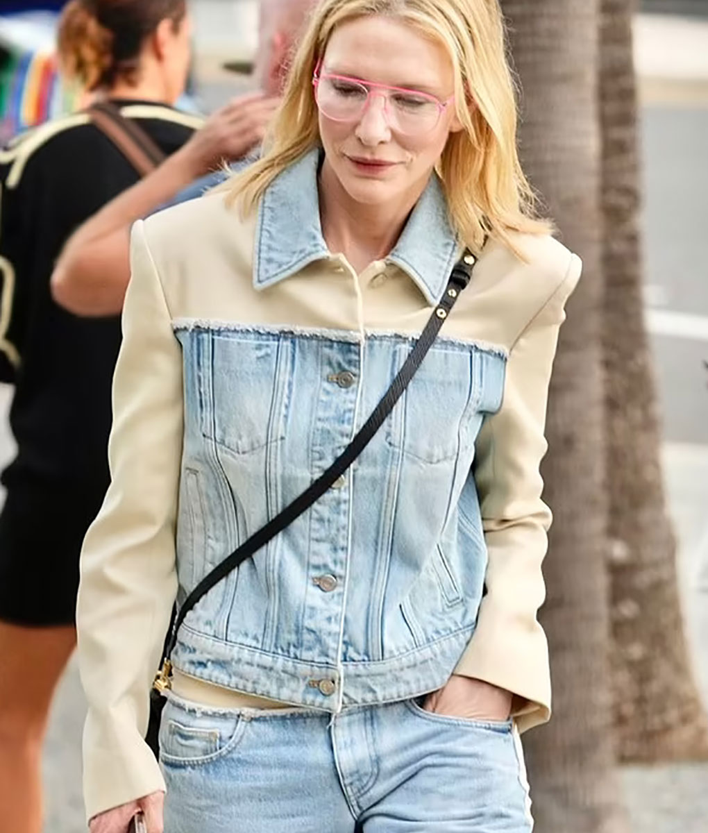 Cate Blanchett Blue Denim Jacket (4)