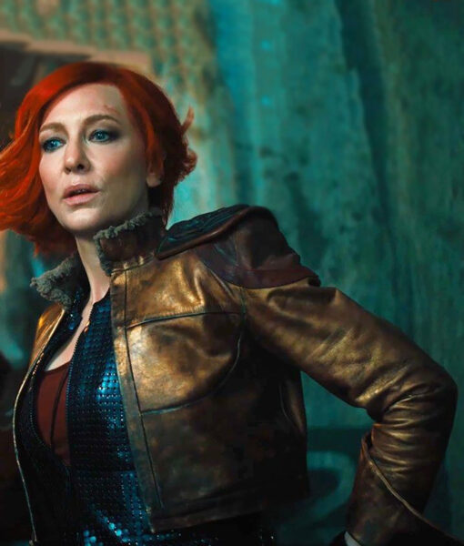 Cate Blanchett Borderlands (Lilith) Gold Leather Jacket-5