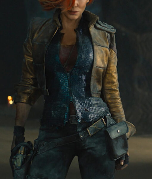 Cate Blanchett Borderlands (Lilith) Gold Leather Jacket-6