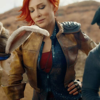 Cate Blanchett Borderlands (Lilith) Gold Leather Jacket-1