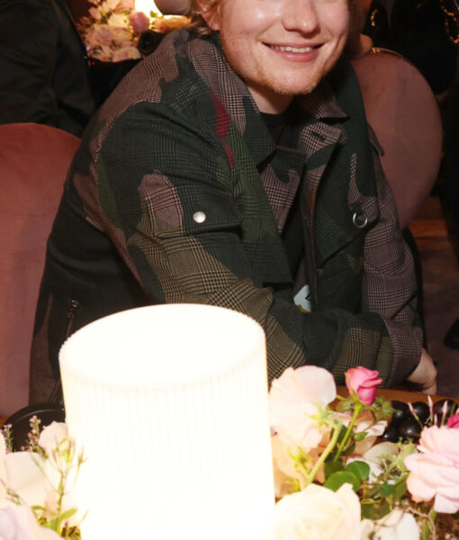 Ed Sheeran Grammy Awards Camouflage Plaid Jacket-3