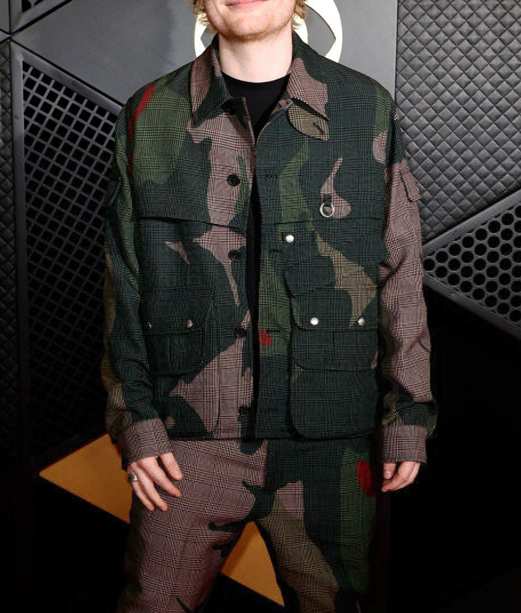 Ed Sheeran Camouflage Plaid Jacket (1)