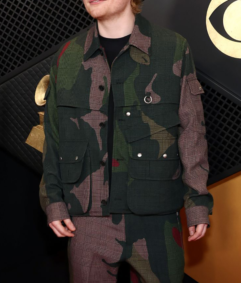 Ed Sheeran Camouflage Plaid Jacket (2)