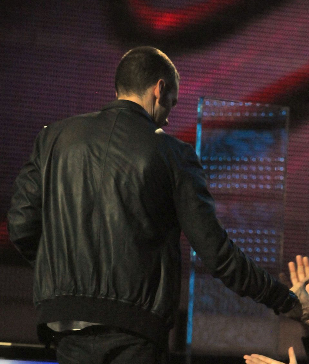 Eminem Grammy Award Black Leather Jacket (11)