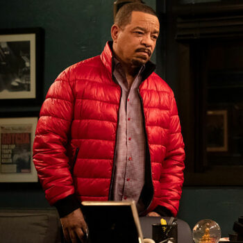 Law and Order SVU (Odafin Tutuola) Red Puffer Jacket