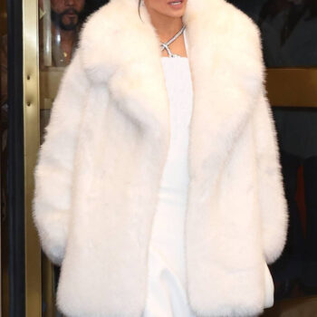 Jennifer Lopez Saturday Night Live White Fur Coat-4