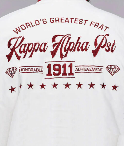 Kappa Alpha Psi World’s Greatest Frat Red Varsity Jacket-6