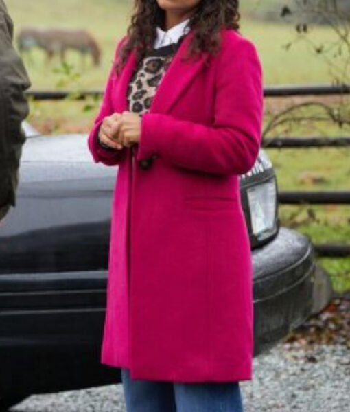 Katrina Kwan (Assistant) CrimeTime Freefall Wool Pink Coat-2