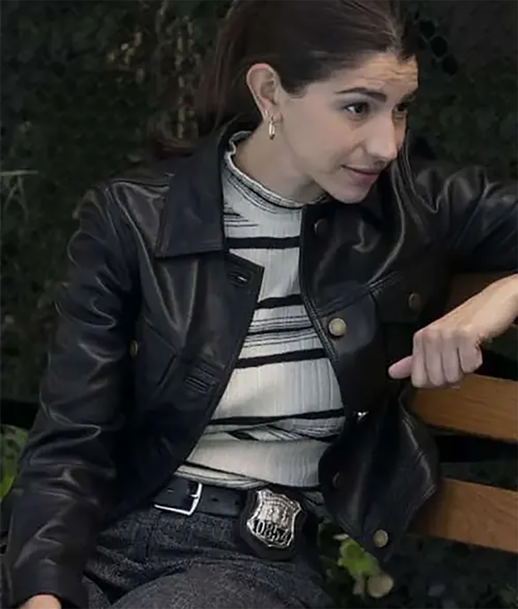 Katriona Tamin Law and Order SVU Black Leather Jacket (1)