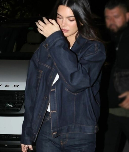 Kendall Jenner Blue Denim Jacket-4