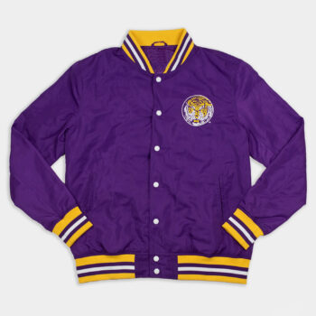 Louisiana State University Tigers Purple Varsity Jacket-4