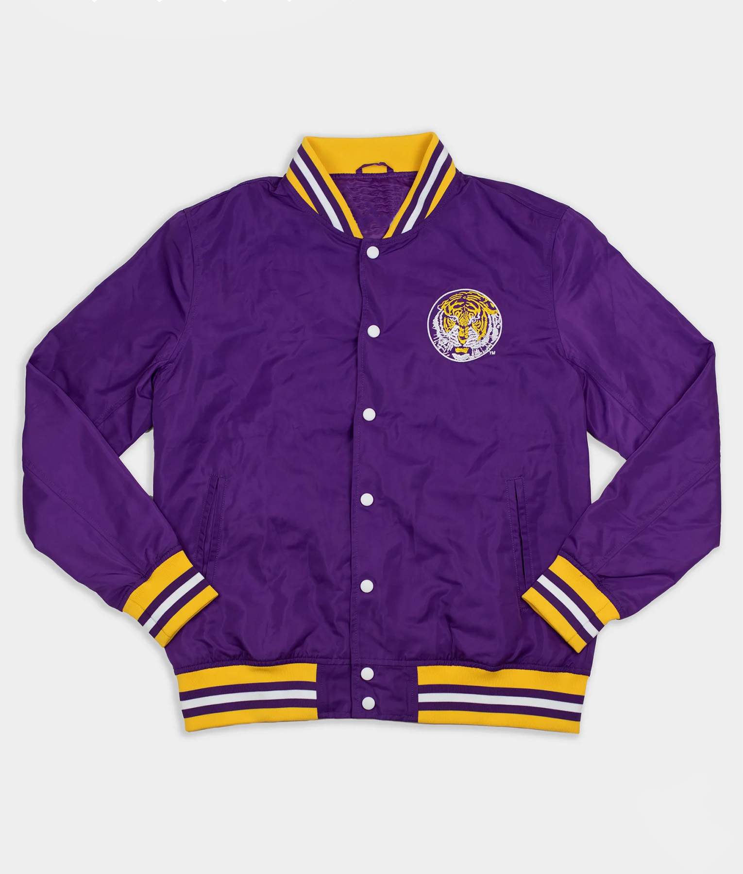 LSU Tigers Purple Varsity Jacket (1)