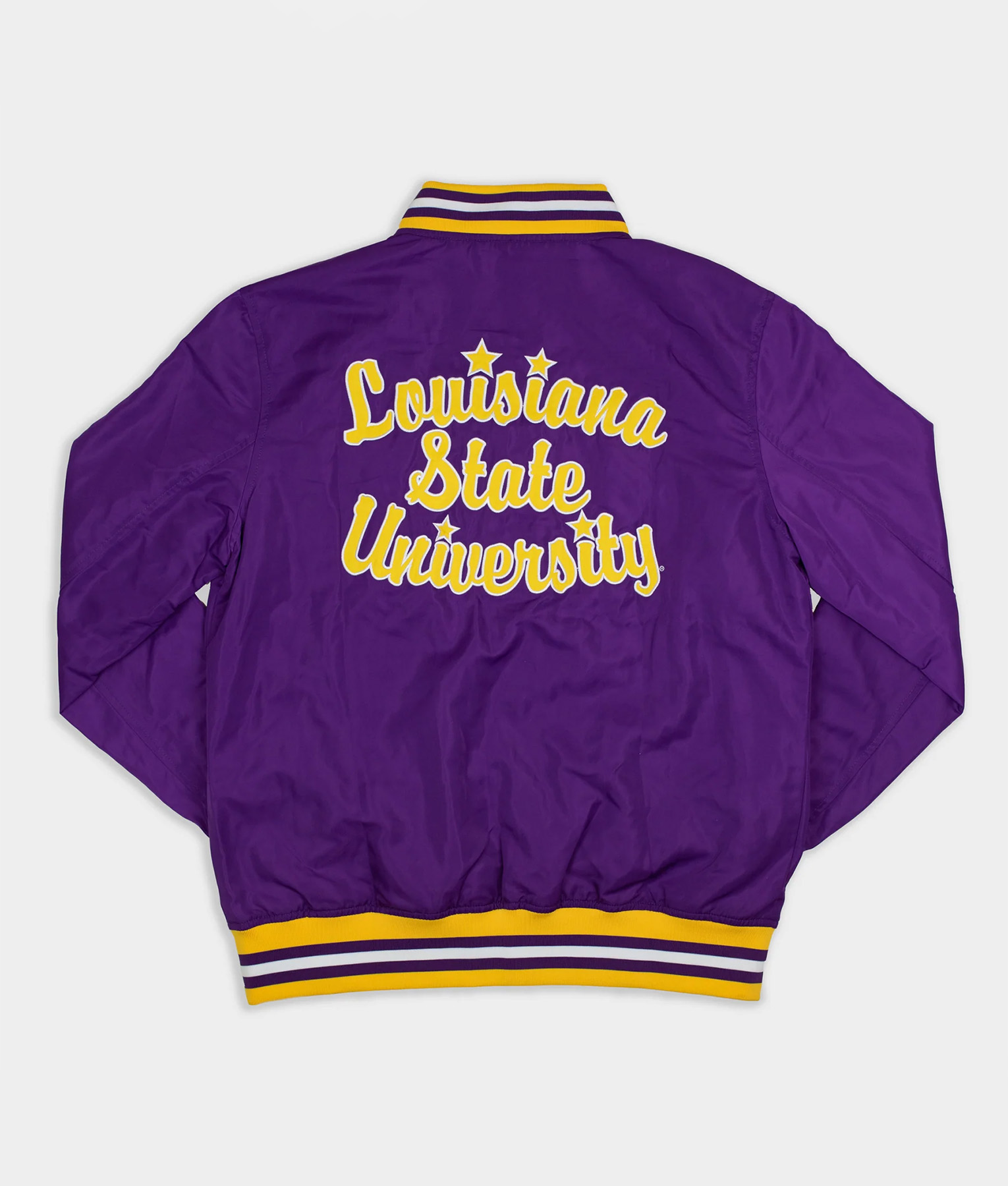LSU Tigers Purple Varsity Jacket (2)
