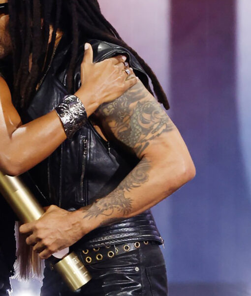 Lenny Kravitz People’s Choice Awards Black Leather Vest