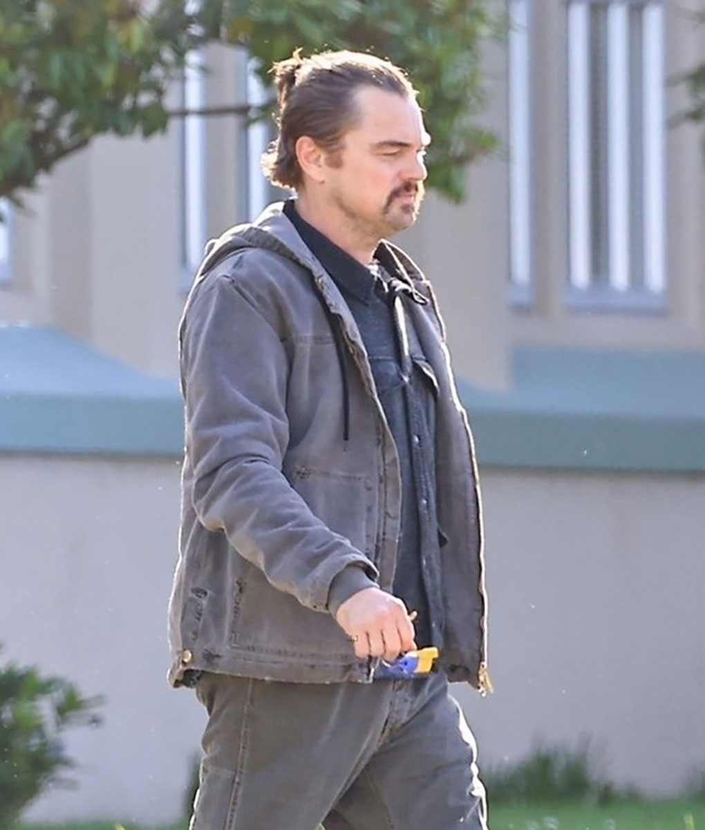 Leonardo DiCaprio Gray Hooded Jacket (2)