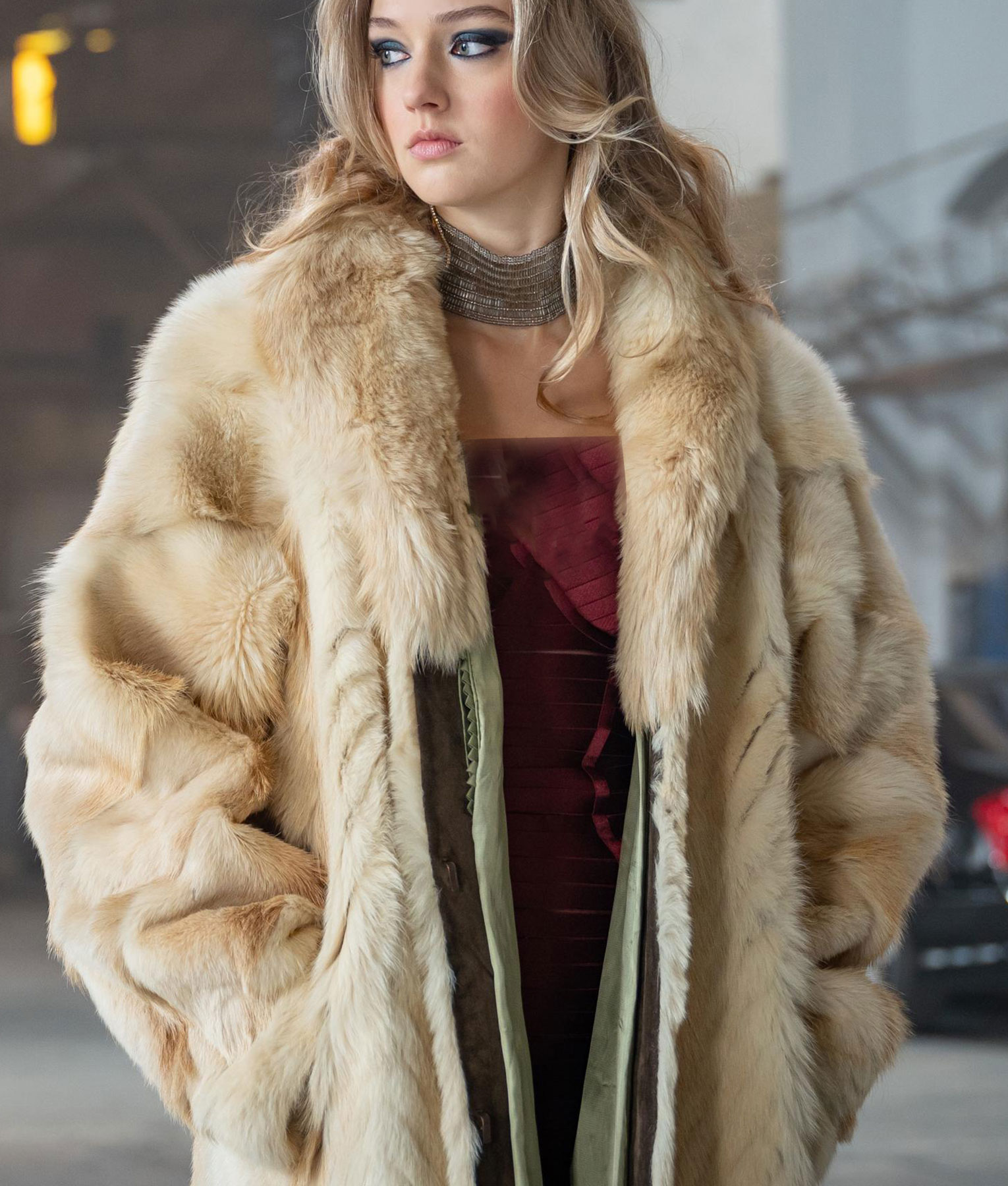 April, Lilly Krug April X 2024 Long Fur Coat-1
