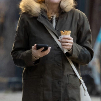 Lindsay Lohan Cotton with Fur Jacket-1