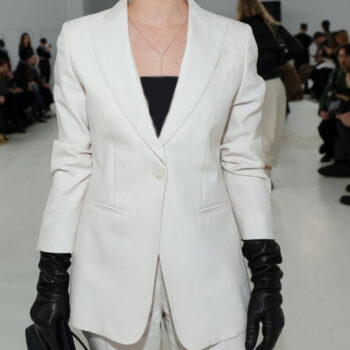 Lucy Hale Fashion Week Show White Blazer-2