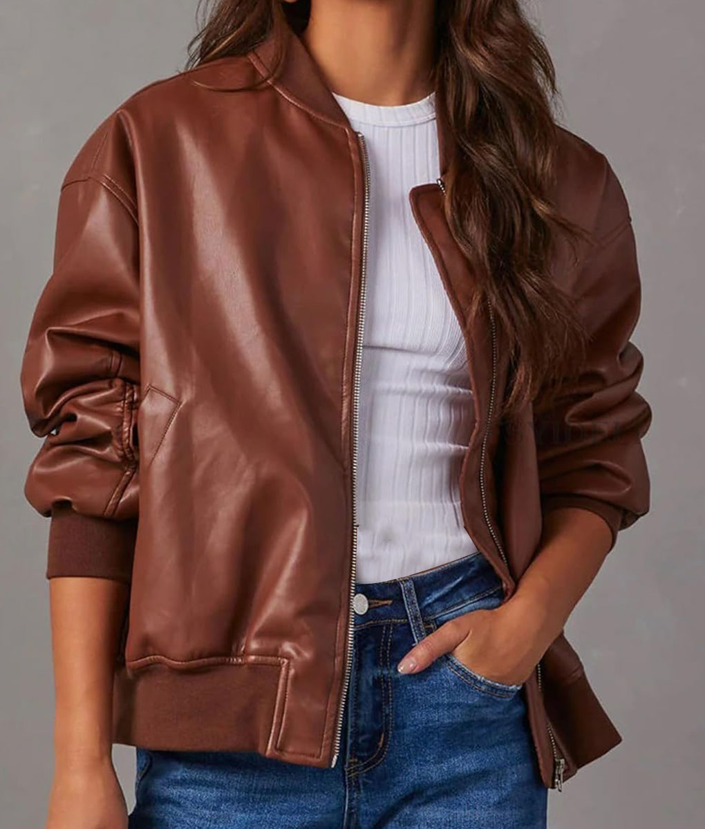Max Mitchell Wild Cards Brown Leather Jacket (1)