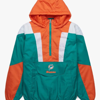 Dolphins Green Hooded Jacket-1