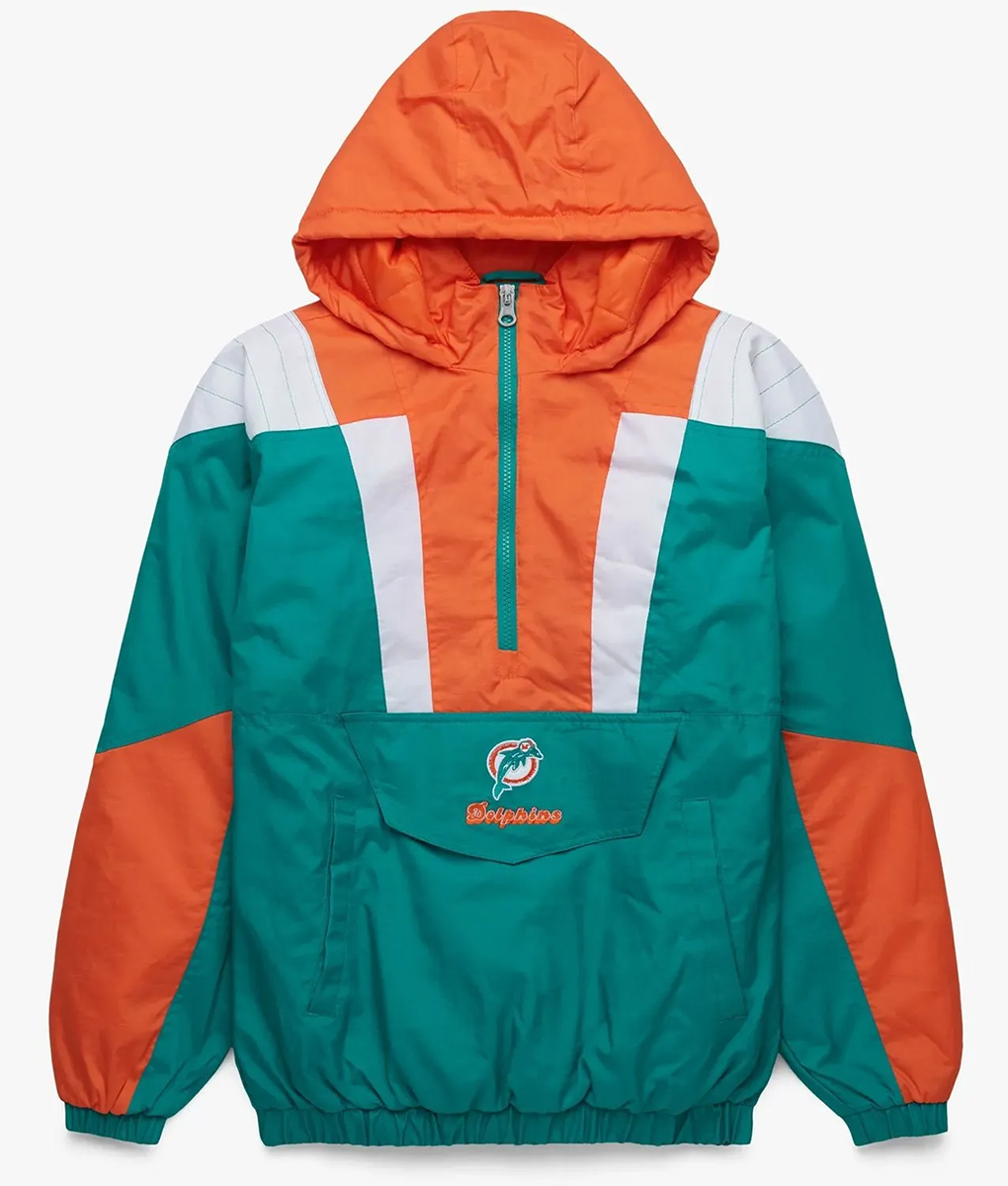 Miami Dolphins Green Hooded Jacket (2)