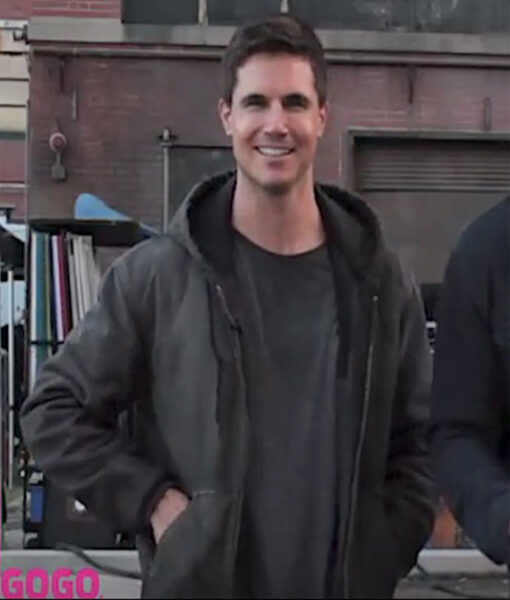 Robbie Amell Code 8: Part II (Connor Reed) Gray Hooded Jacket