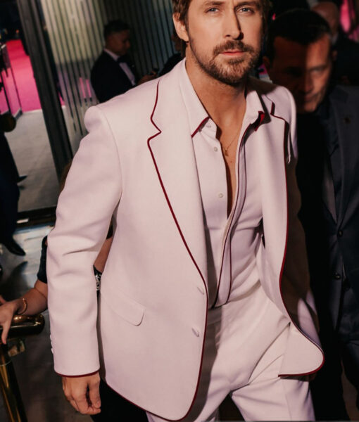 Ryan Gosling BAFTA Film Awards White Suit-5