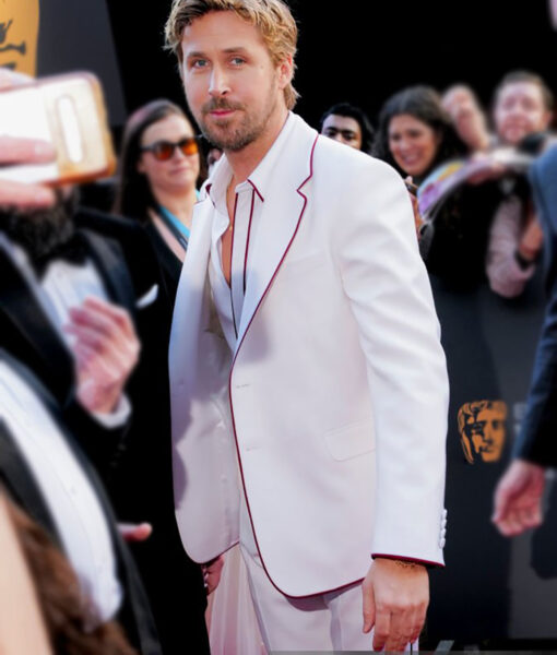 Ryan Gosling BAFTA Film Awards White Suit-2