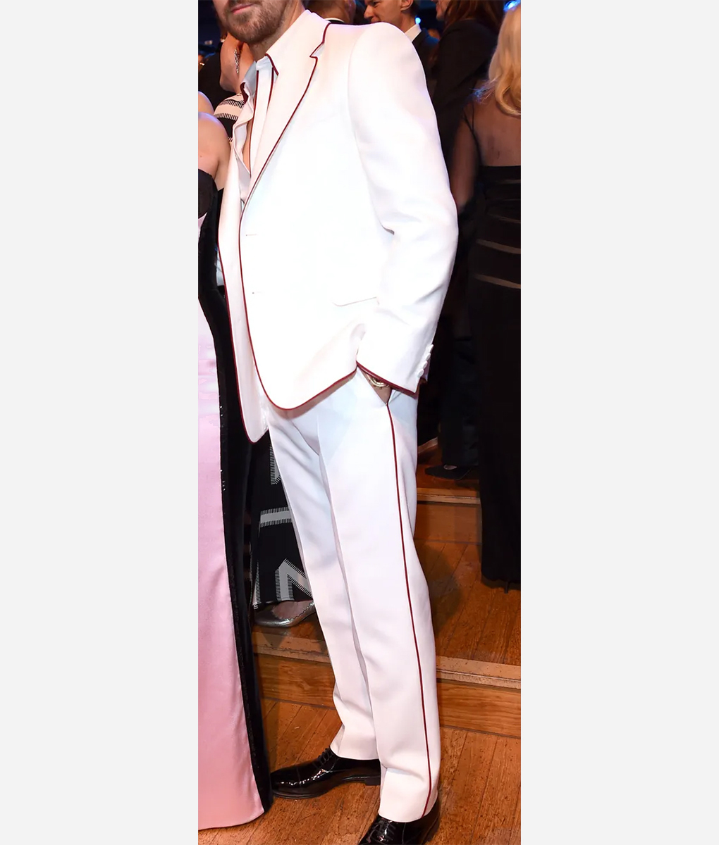 Ryan Gosling BAFTA Awards White Suit (5)