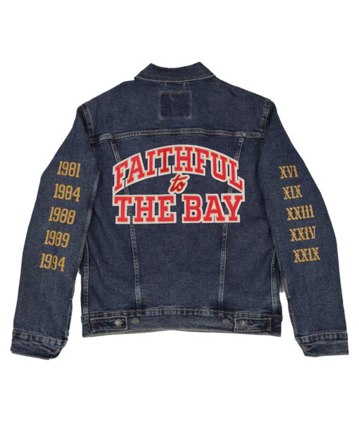 San Francisco 49ers Faithful To The Bay Blue Denim Jacket-2