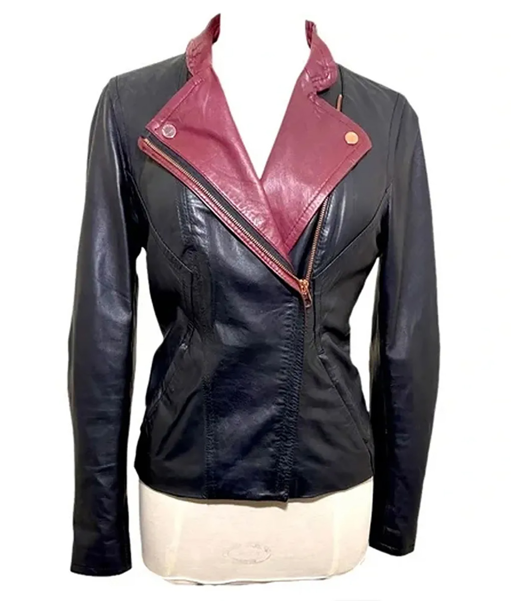 Sara Ramirez Grey’s Anatomy Black Leather Jacket (1)