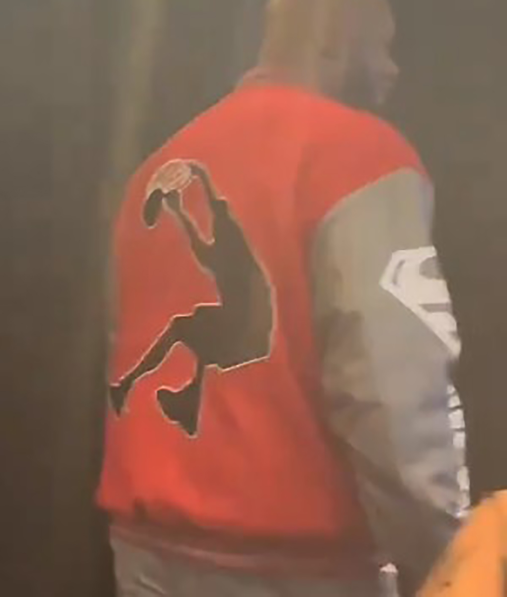 Shaquille O’Neal Super Bowl Red Varsity Jacket (6)