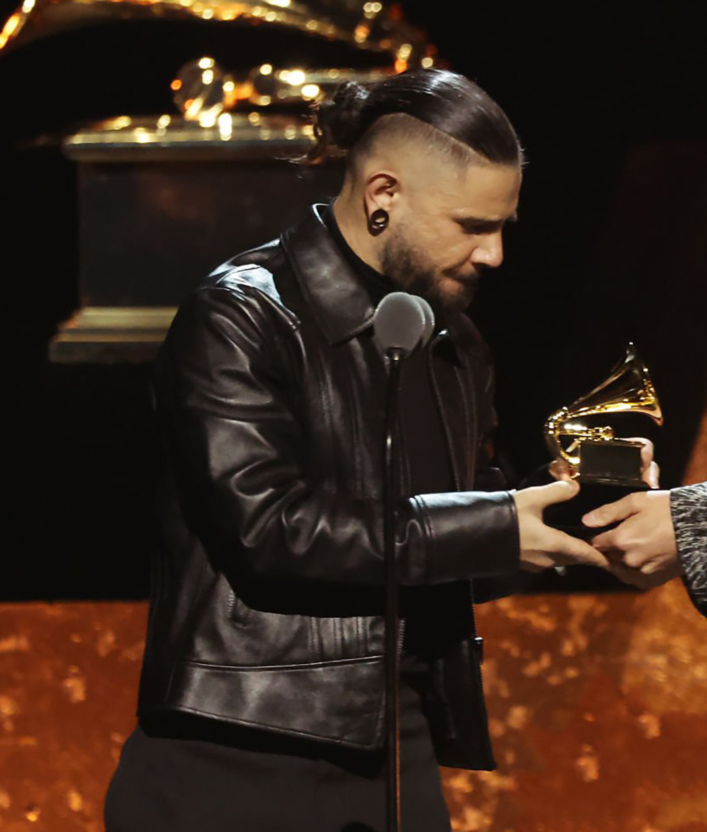 Skrillex Grammys Award Black Leather Jacket (1)
