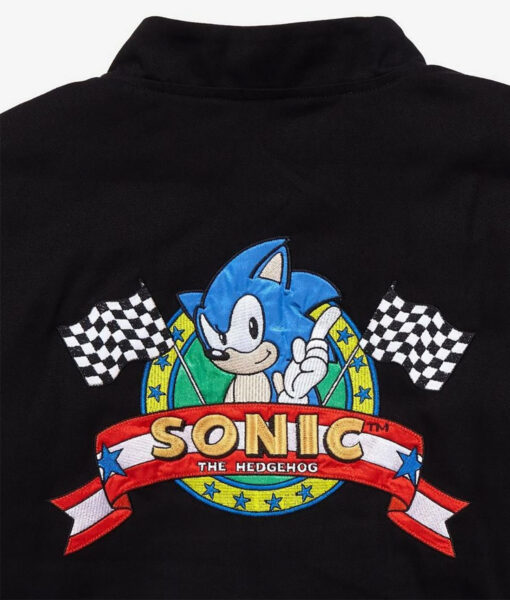 Sonic the Hedgehog Black and Blue Checkered Jacket-3