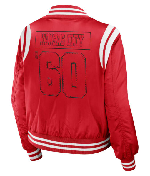 Taylor Swift Kansas City Chiefs 60 Red Varsity Jacket-3