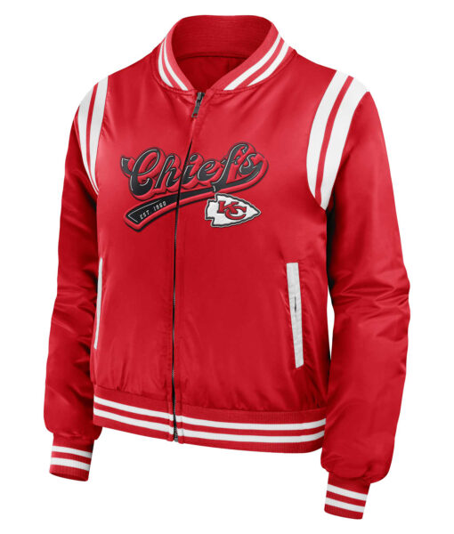 Taylor Swift Kansas City Chiefs 60 Red Varsity Jacket-4