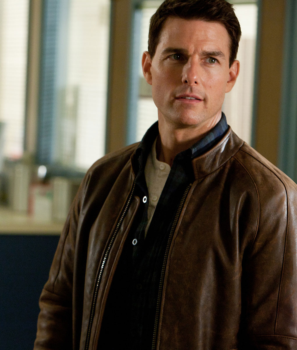 Tom Cruise Jack Reacher Brown Leather Jacket-1