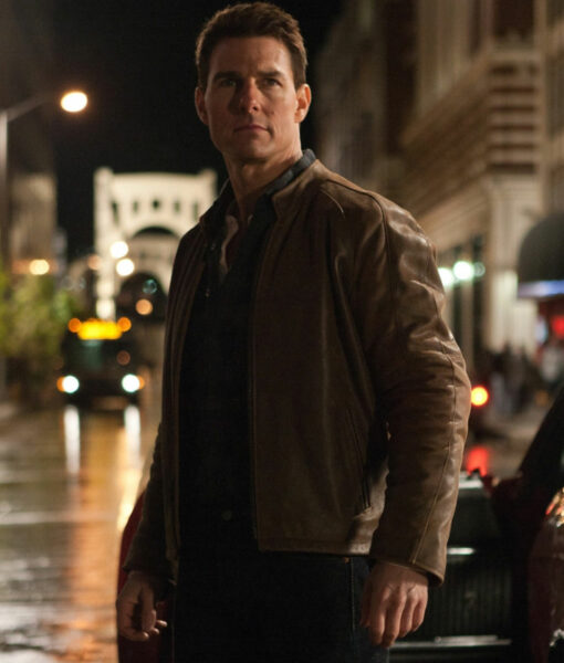 Tom Cruise Jack Reacher Brown Leather Jacket-2
