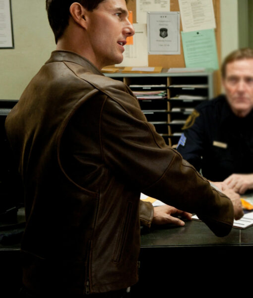 Tom Cruise Jack Reacher Brown Leather Jacket-3