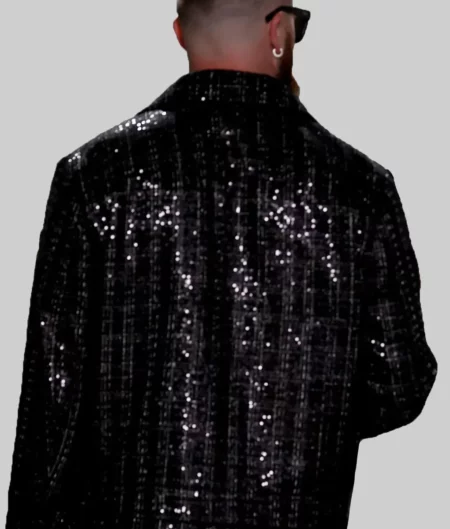 Travis Kelce Super Bowl Sequin Jacket