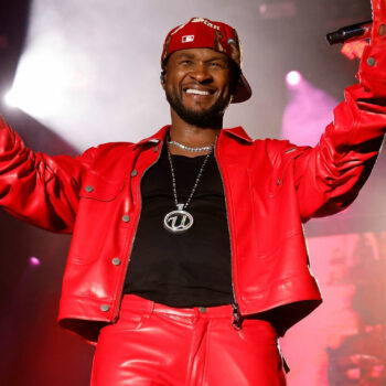 Usher Roots Picnic 2023 Red Leather Jacket-3