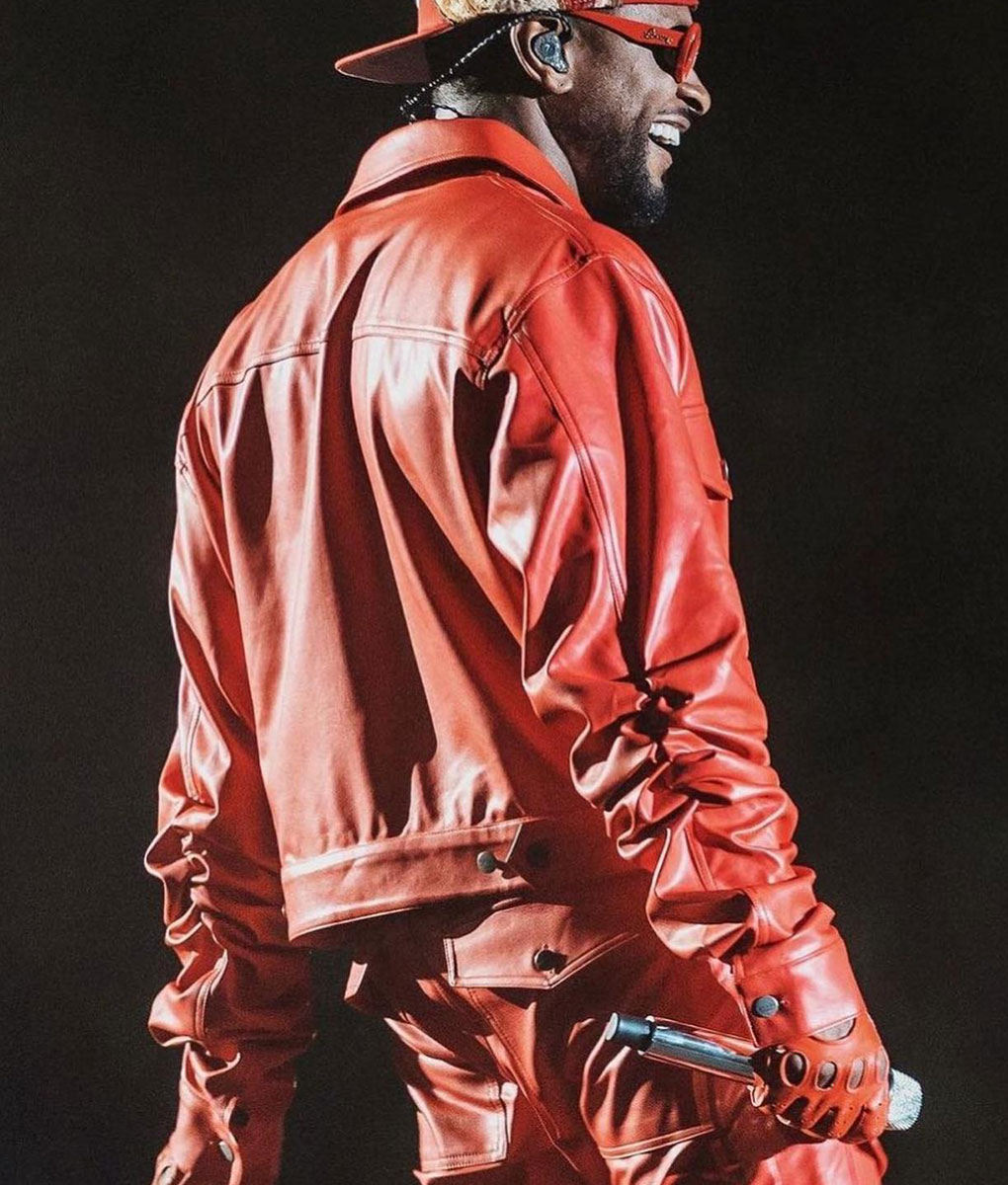 Usher Roots Picnic Red Leather Jacket (6)