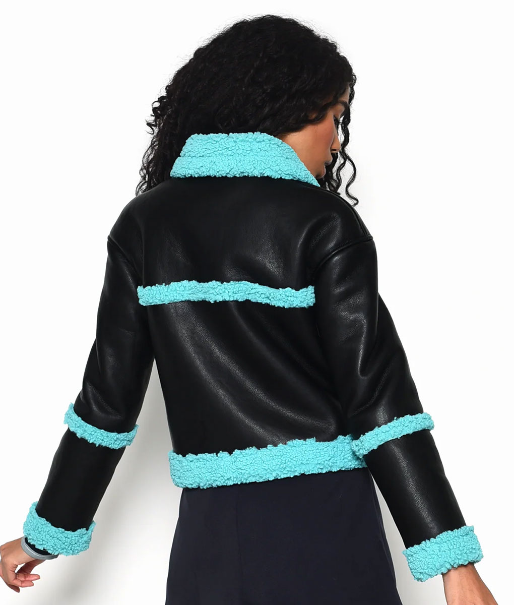 Wickie Roy Girls5eva Shearling Leather Jacket (1)