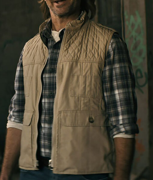 Will Forte MacGruber White Quilted Vest-3